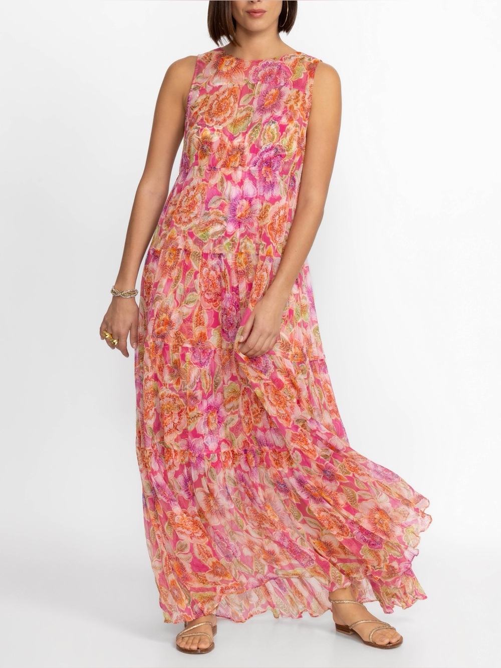Johnny was (Jade ) Loran tired Floral Maxi Dress